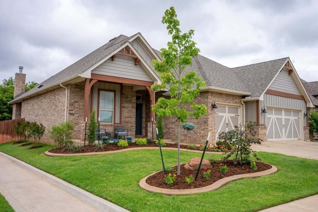 13. Sculpted Lawn Beds for Polished Curb Appeal