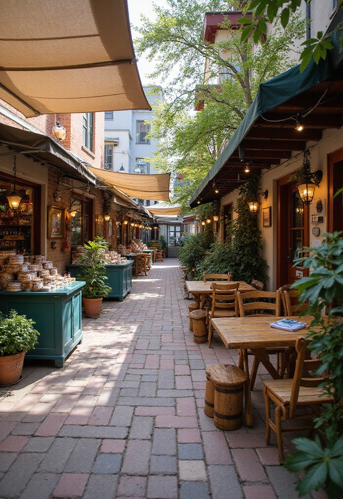 25 Stylish Outdoor Entertaining Areas That Will Elevate Your Gatherings to a Whole New Level! - 25. Vintage Market-Inspired Space