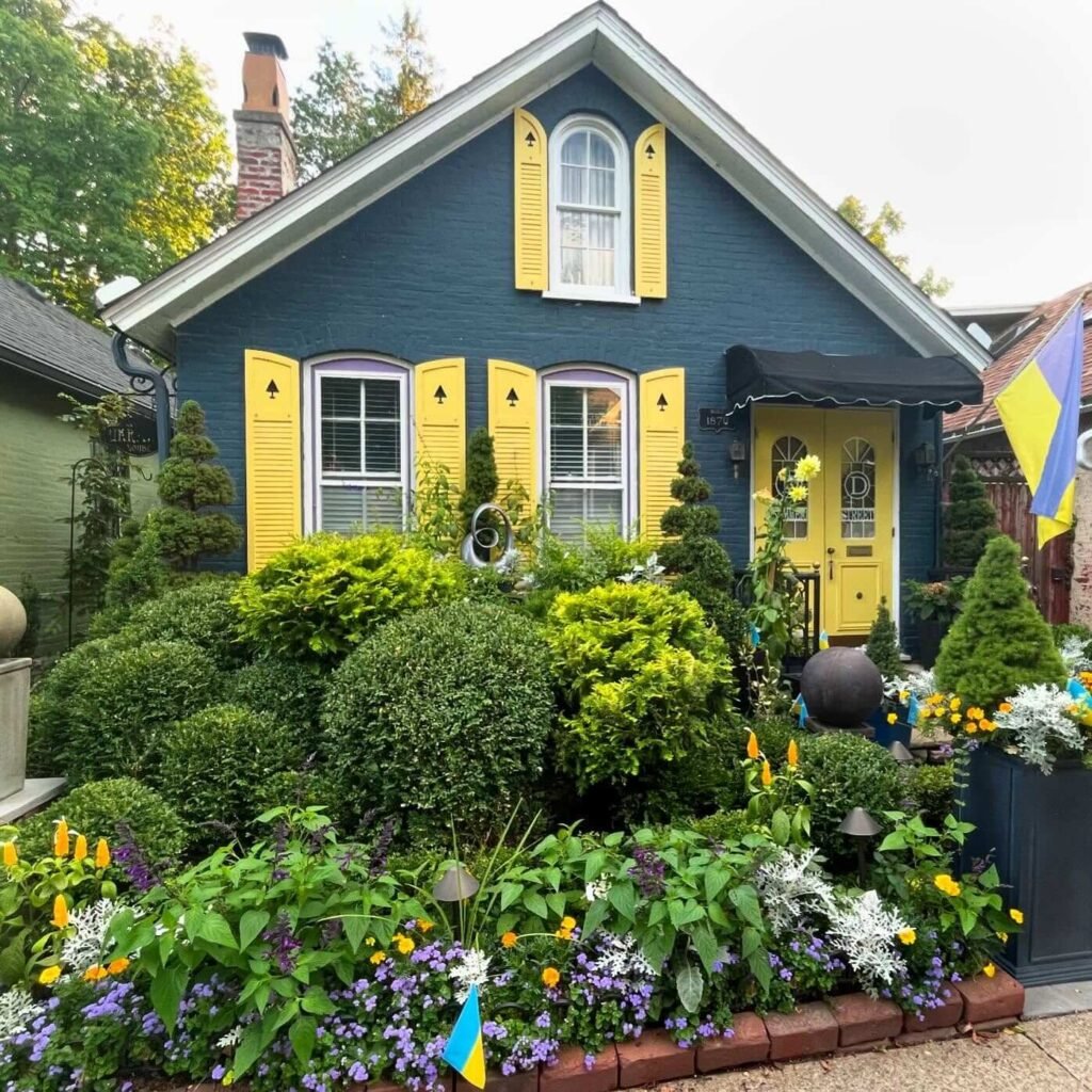 7. Whimsical Garden Explosion with Mixed Textures