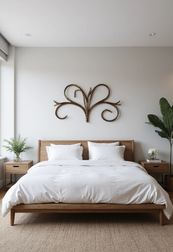 Metal Wall Art in bedroom wall decor