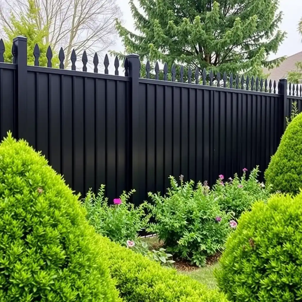 19 Stunning Black Garden Fence Ideas That Add Bold Style and ...