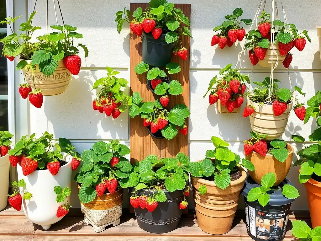 Ideas for Strawberry Planters