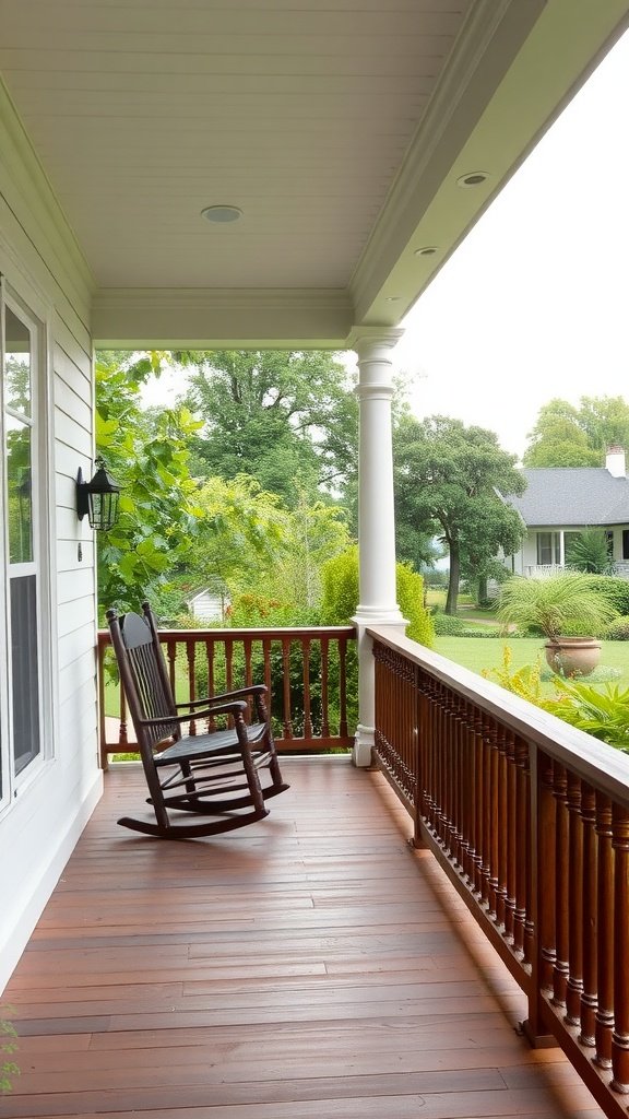 Covered Outdoor Patio in Traditional Veranda Spaces