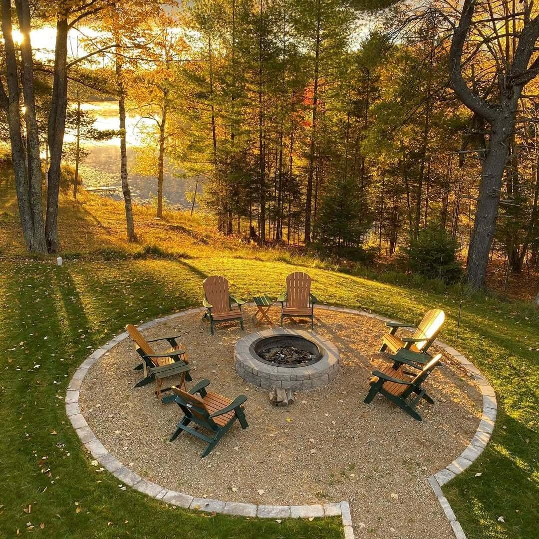 Golden Hour Gatherings Gravel Fire Pit 