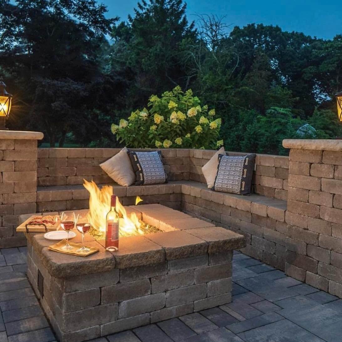  Fire Pit Seating Area Ideas Stone Bench with Entertaining in Mind
