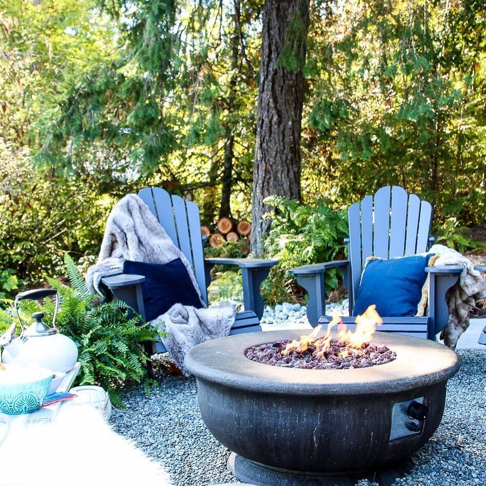 Mountain Retreat Comfort Gravel Fire Pit 