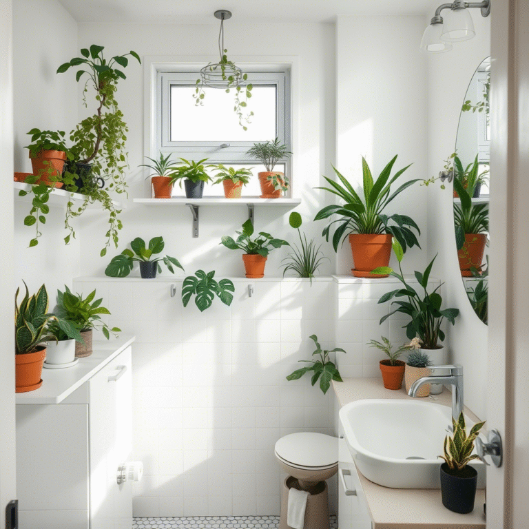 How to Select the Best Bathroom Plants for Small, Windowless Spaces