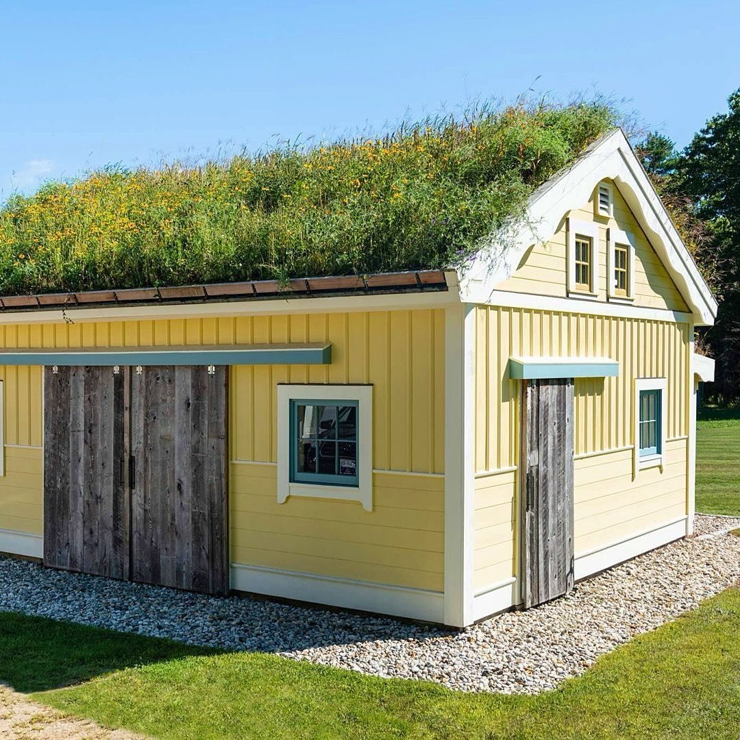 Enchanting Cottage Garden Green Roof Shed