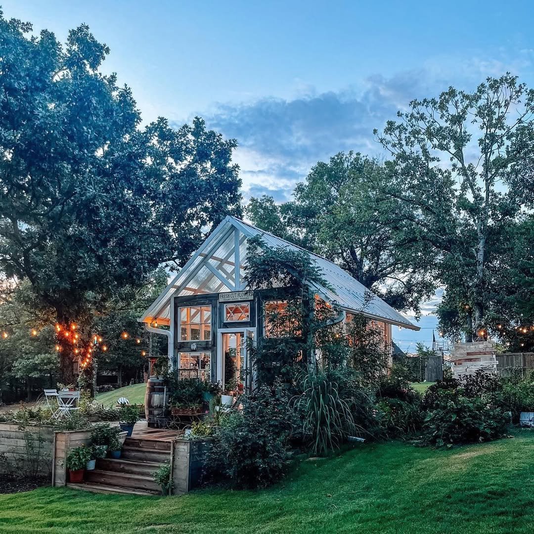 Enchanting Cottage Greenhouse Shed