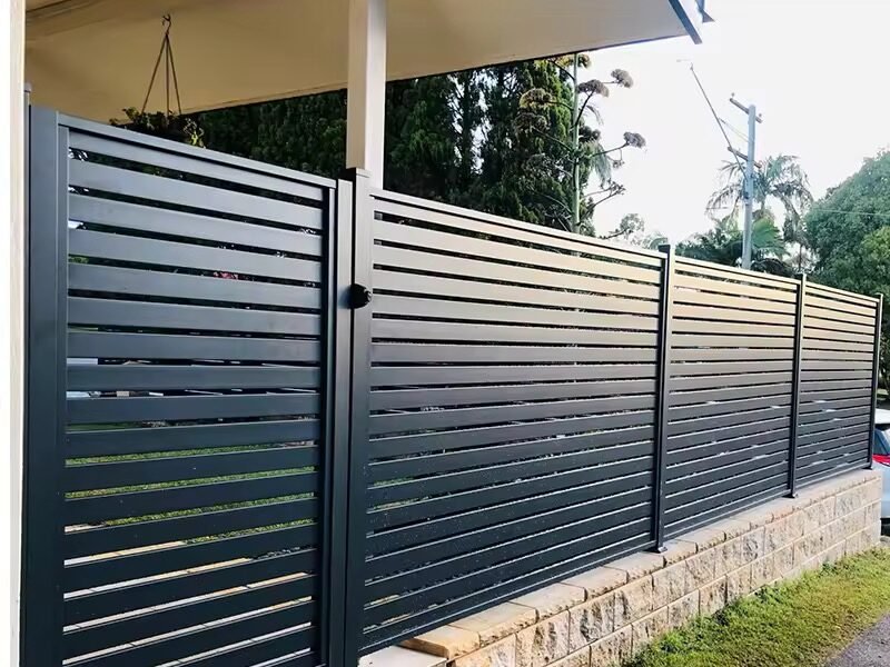 Functional Privacy Fence Pop of Color