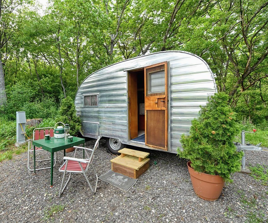 Garden Cottage Vintage Travel Trailer Shed