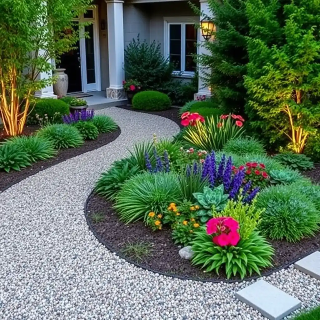 Stylish Gravel Front Garden Ideas