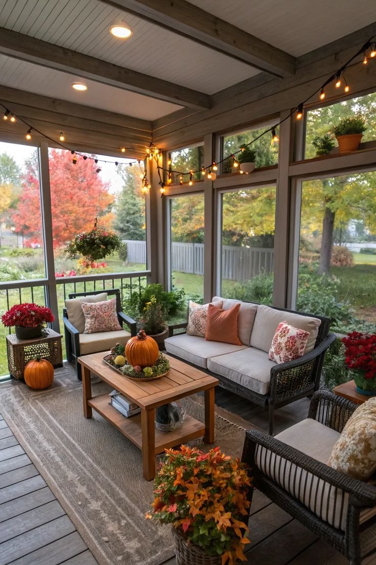 Small Back Porch with Personal Touches
