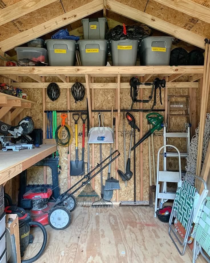 potting shed interior Pegboard Organization