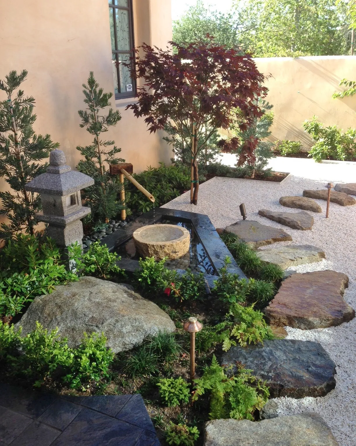 Japanese Rock Garden Seasonal Change Garden