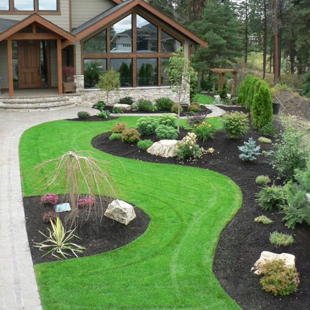Modern Front Yard Landscaping Stylish Mailbox Designs