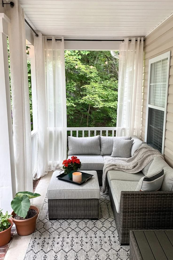 Back Porch Decorating Curtains for a Cozy Retreat
