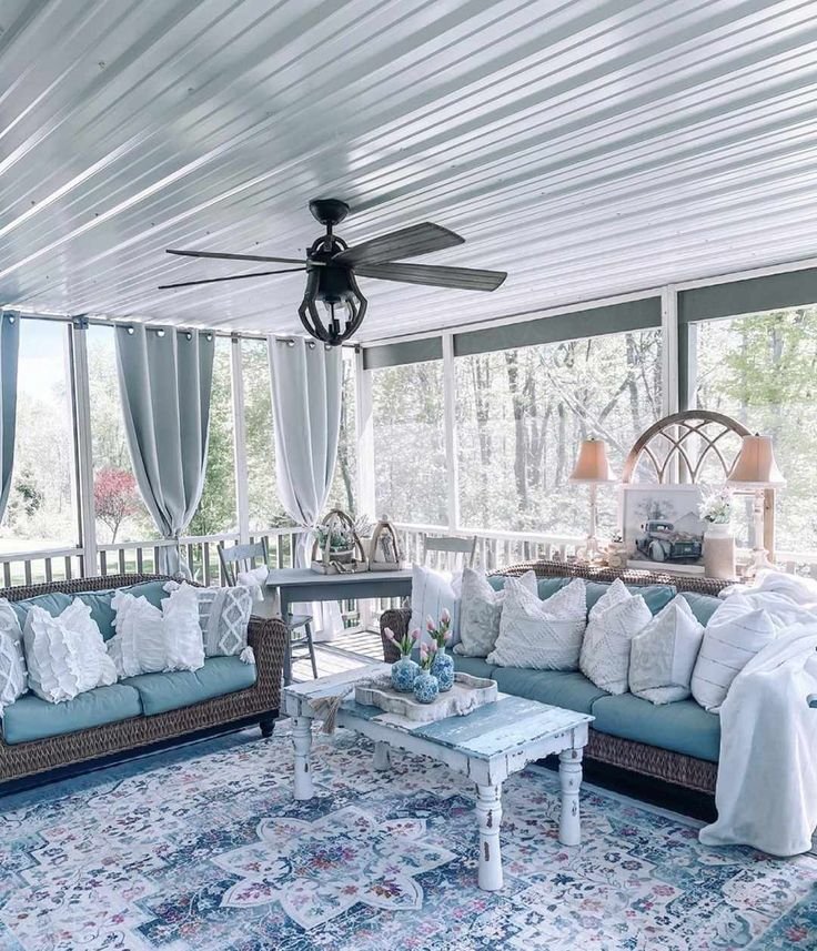 Back Porch Decorating Screened-In Serenity