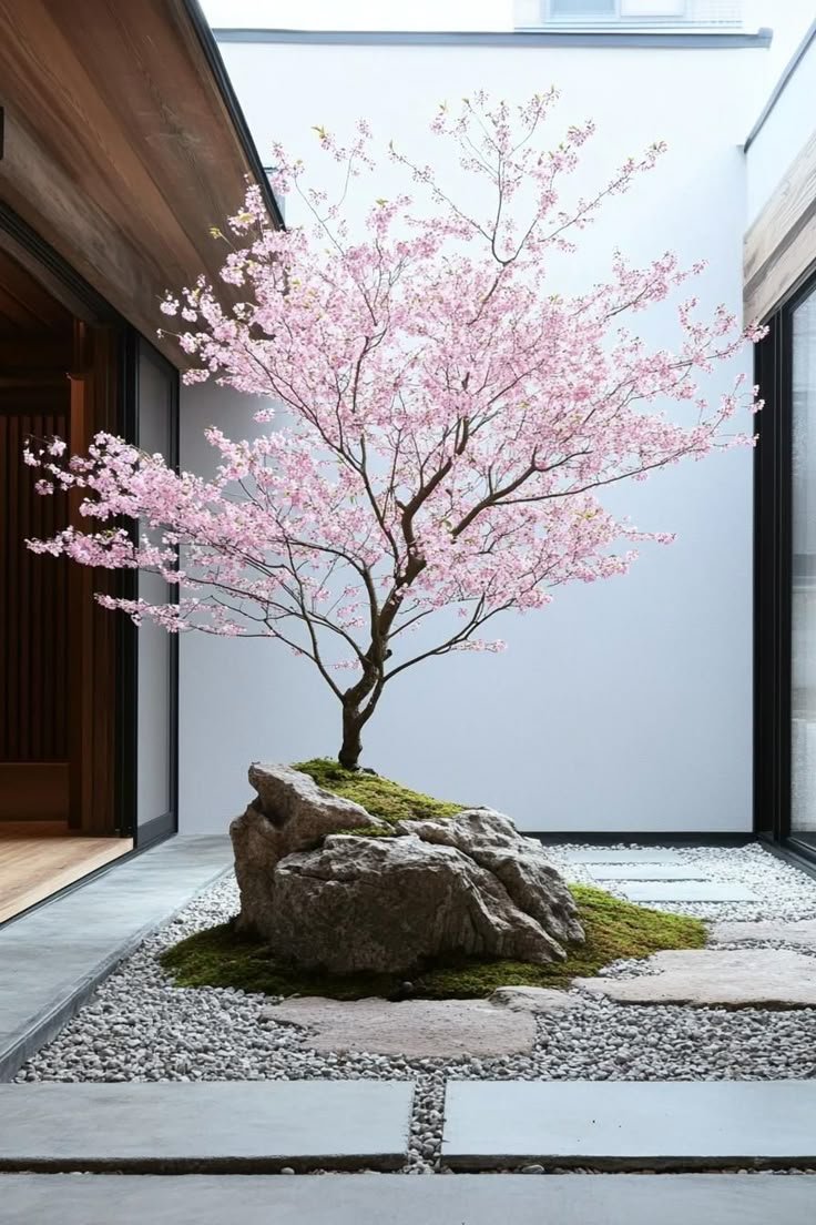Japanese Rock Garden Shaded Serenity