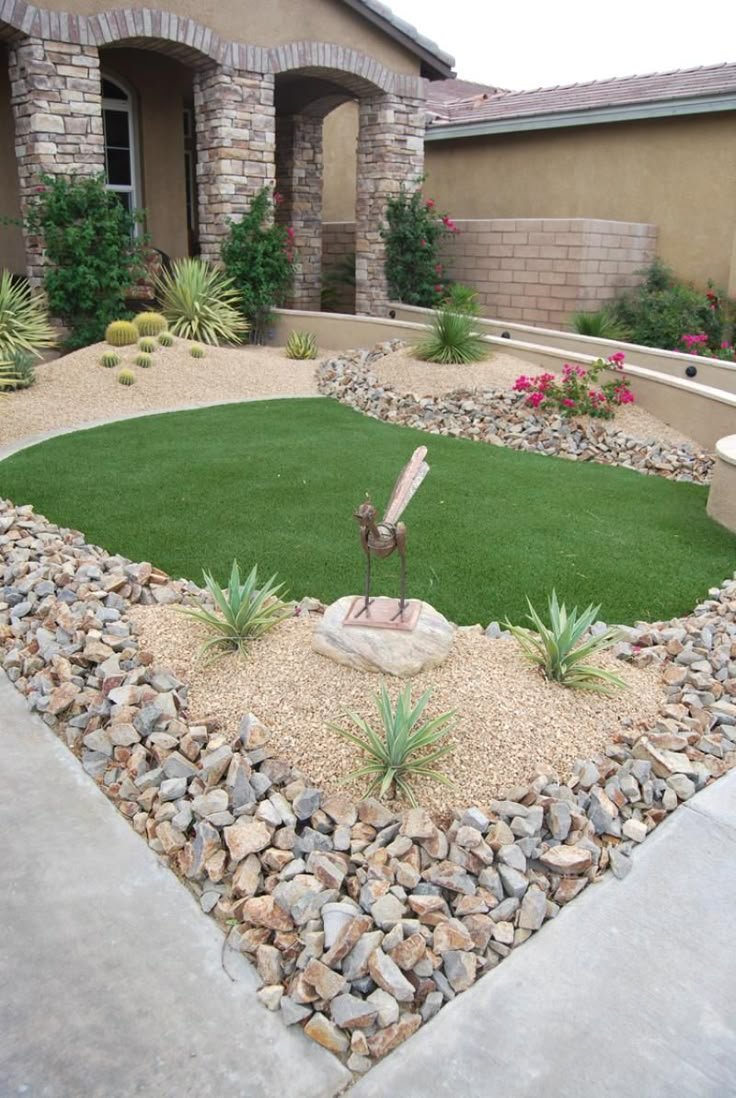 DIY Front Yard Rock Landscaping Rock Walls