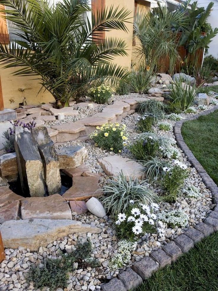 DIY Front Yard Rock Landscaping Creative Rock Patterns