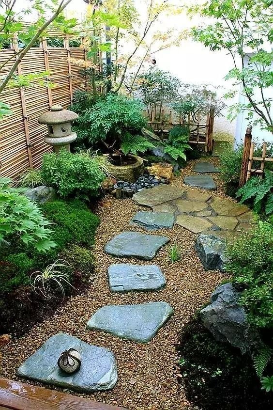 Japanese Rock Garden Peaceful Meditation Space