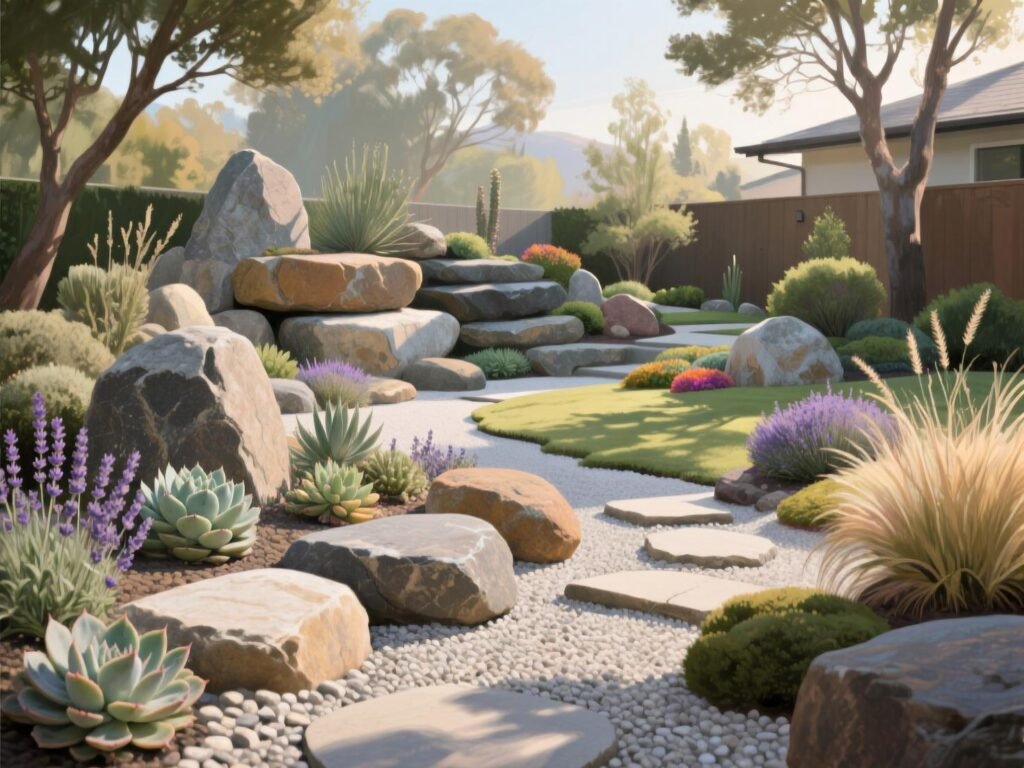 Stunning Garden Decor With Stones Gallery