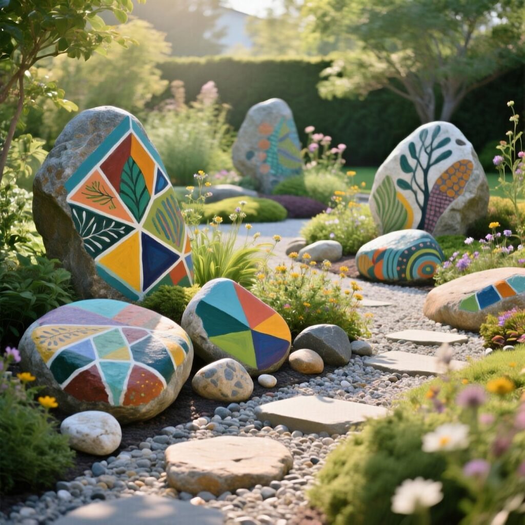 19 Stunning Painted Rock Garden Ideas That Will Transform Your Outdoor 