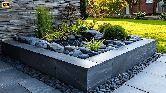 Corner Rock Garden Sleek Modern Design