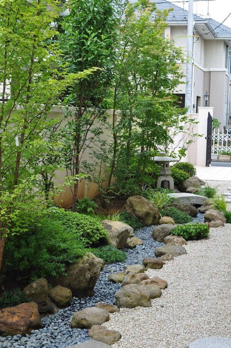 Japanese Rock Garden Serene Corner Oasis