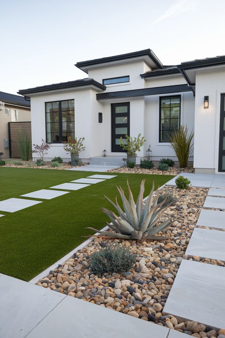 Modern Front Yard Landscaping Minimalist Zen Garden