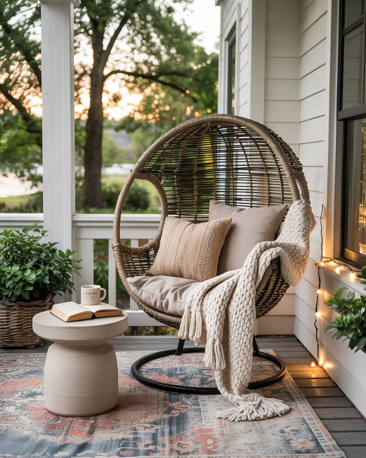 Back Porch Decorating Rustic Charm with a Modern Twist