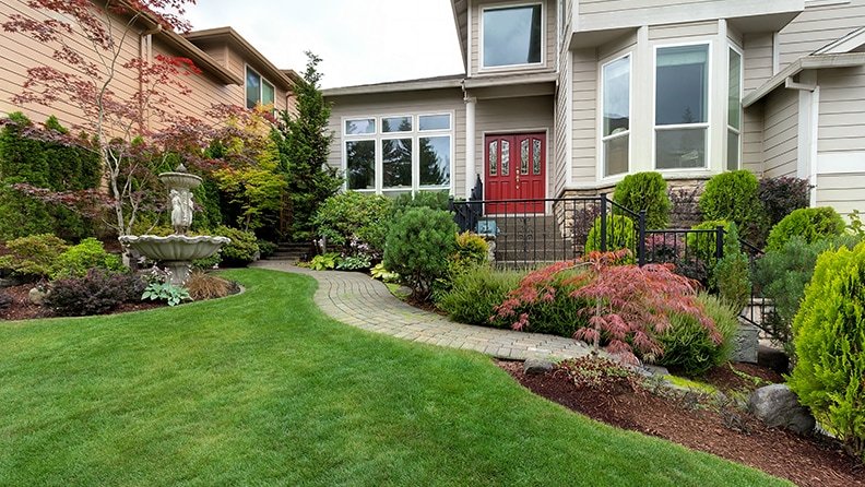 Large Front Yard Landscaping Garden Arches