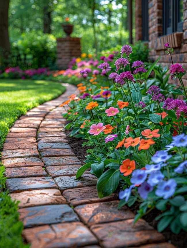 Flower Bed Border Whimsical Wooden Edges