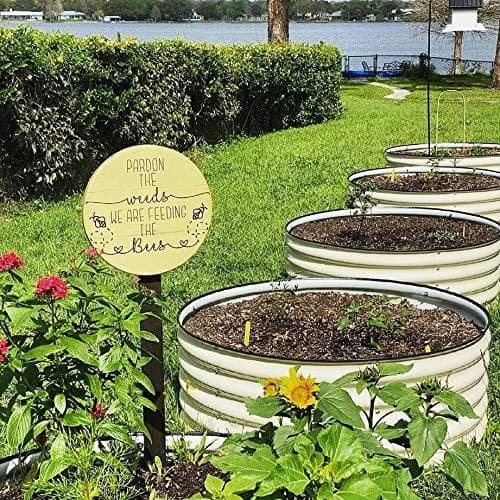 Round Flower Beds Minimalist Elegance