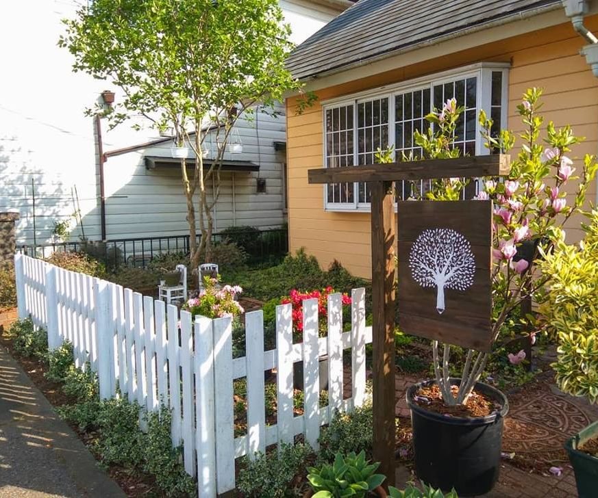 Small Front Yard Landscaping White Picket Fence Charm