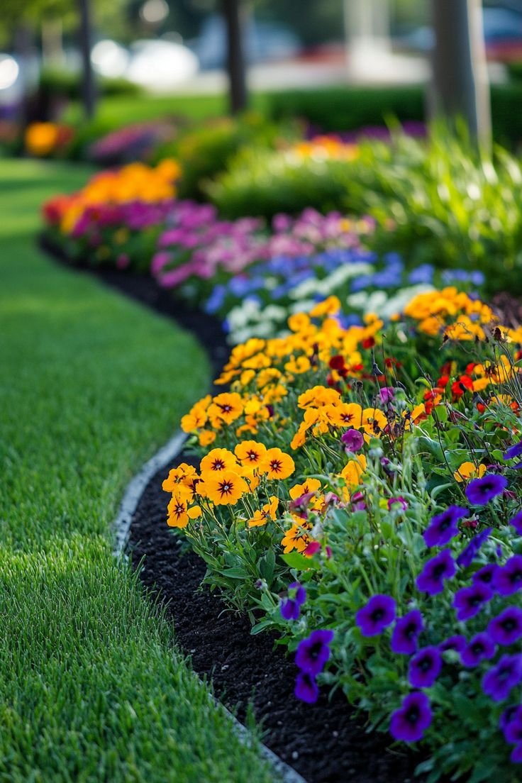 Flower Bed Border Elegant Stone Masonry