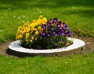 Round Flower Beds