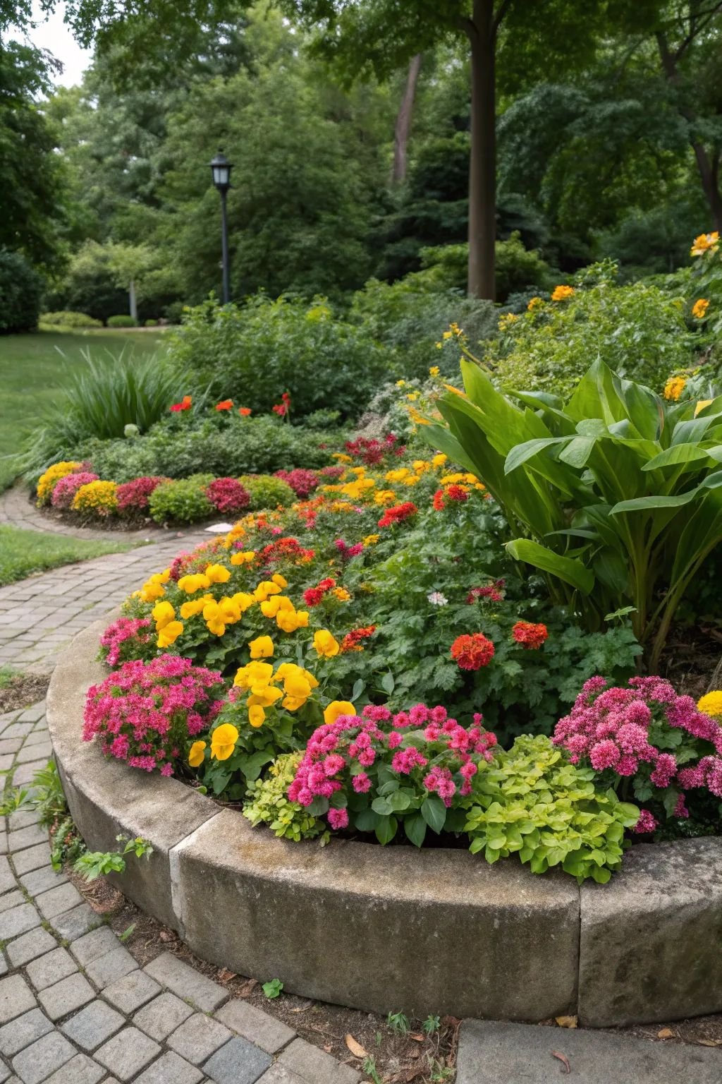 Round Flower Beds Vibrant Edible Gardens