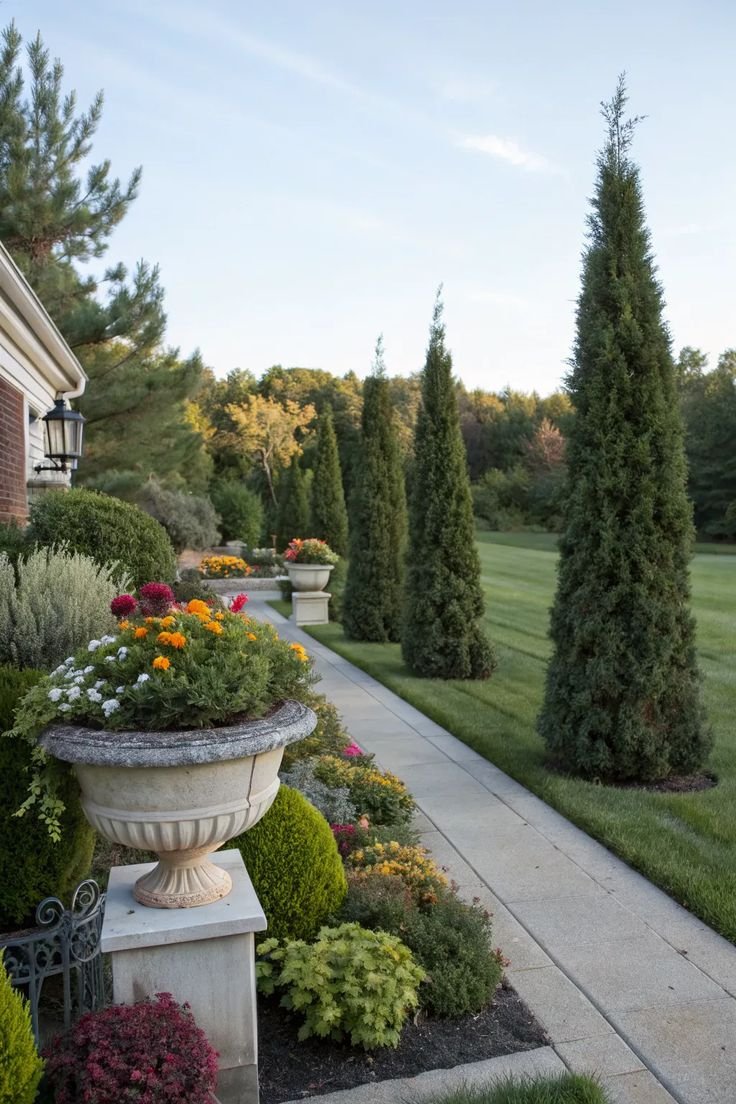 Large Front Yard Landscaping Elegant Garden Circles