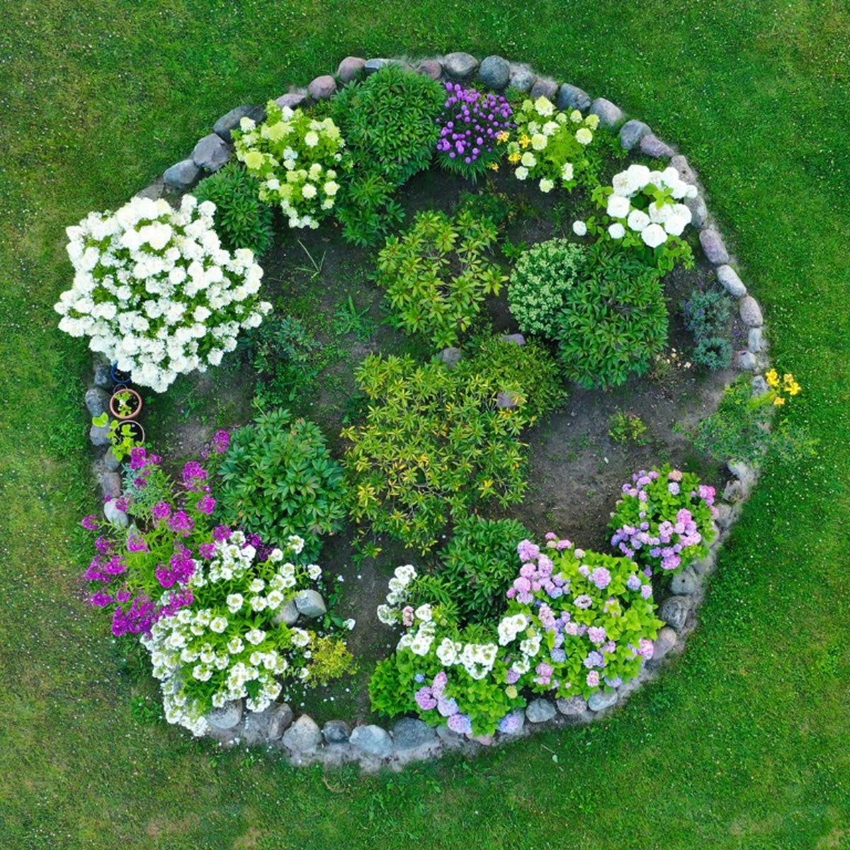 Round Flower Beds A Kaleidoscope of Colors