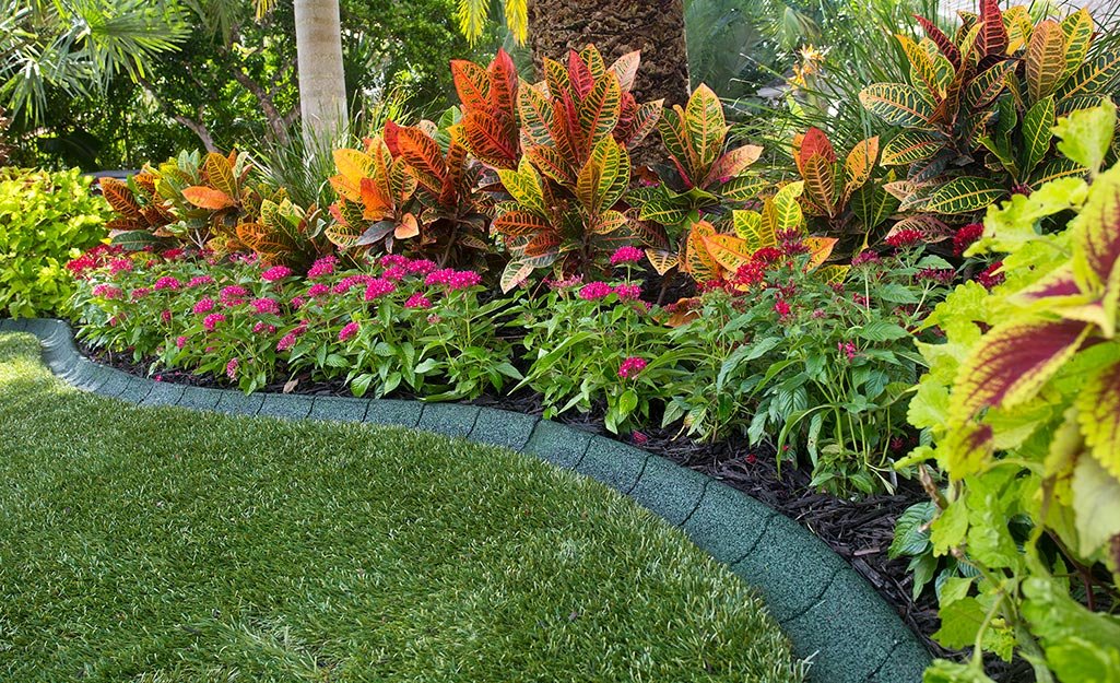 Flower Bed Border Charming Log Edging