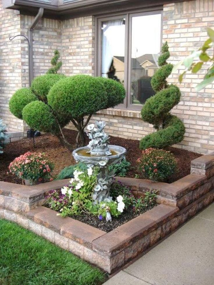 Small Front Yard Landscaping Vertical Garden Feature