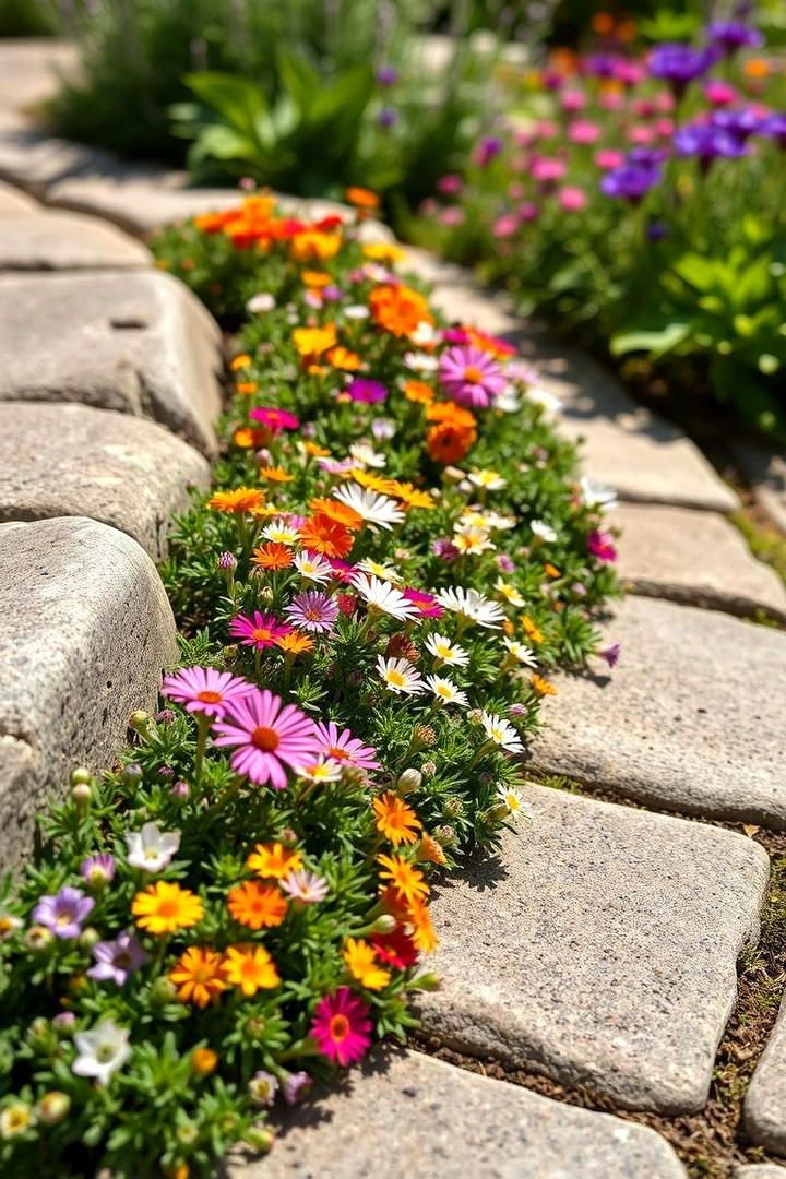 Flower Bed Border Curved Concrete Borders