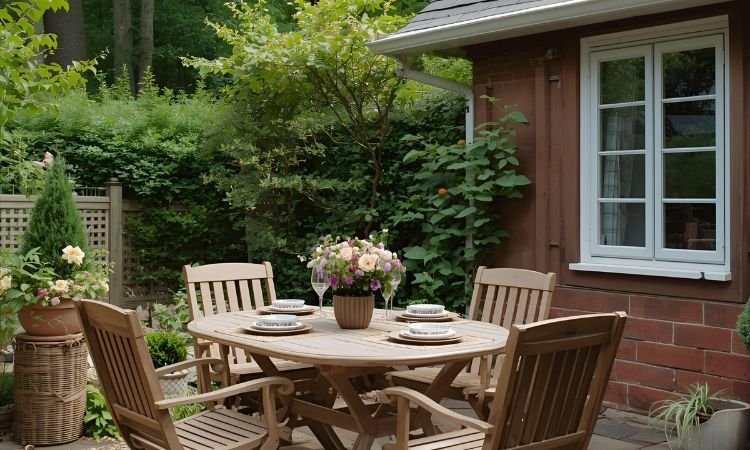 Cottage garden patio
