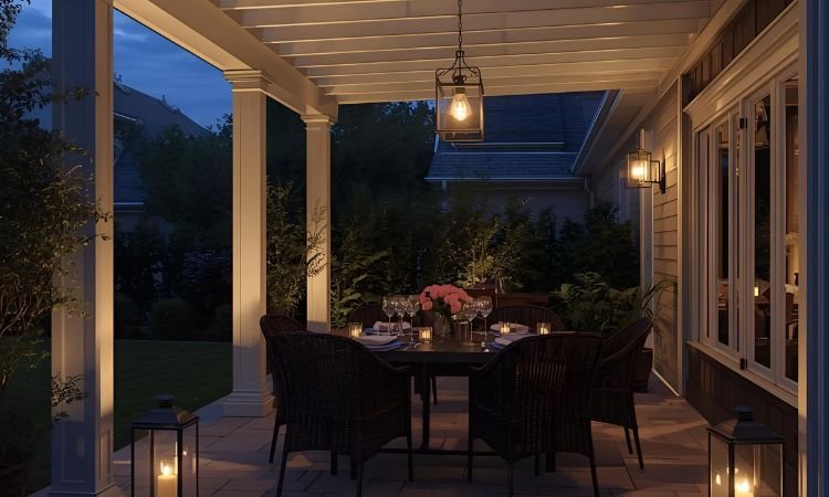 Covered Patio Lighting Ideas