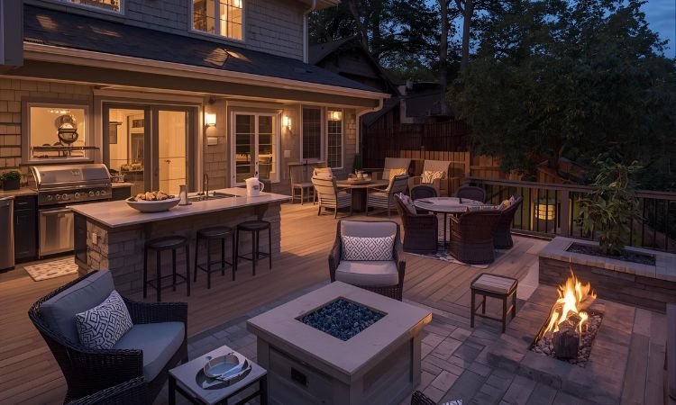 Deck patio combo ideas