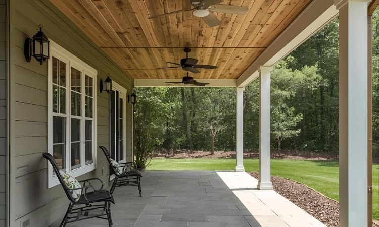 Patio under decks