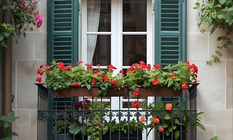 french balcony garden