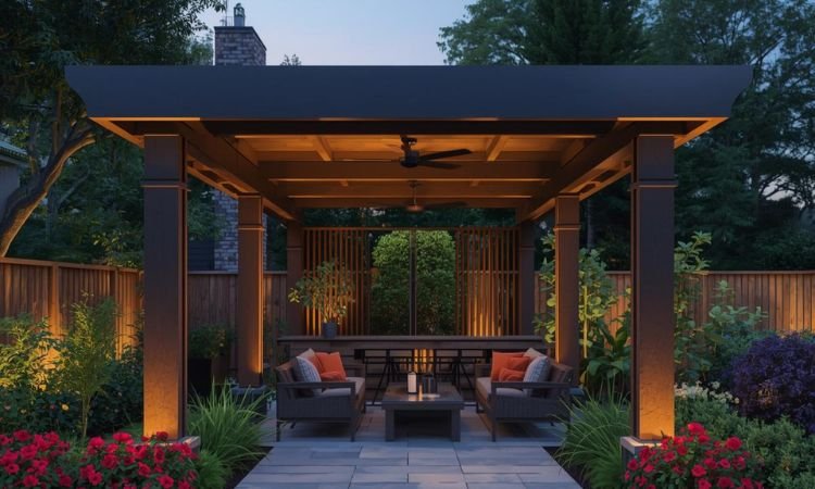 garden pergola ideas with roof